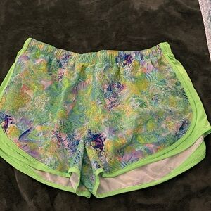 Nike Green and Multicolor Dri-FIT Shorts